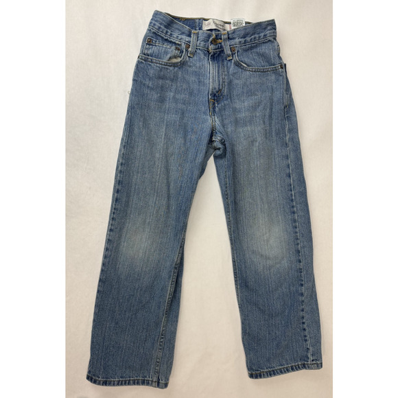 Levi's 569 Loose Straight Jeans Grunge Baggy Relaxed Light Wash Kids Size 10 S - Picture 1 of 12